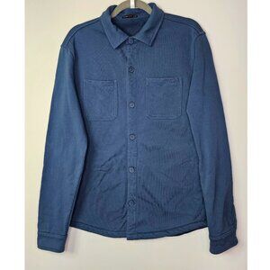 Postmarc French Terry Thick Sweatshirt-like Shirt Overshirt Shacket Jacket Aegan